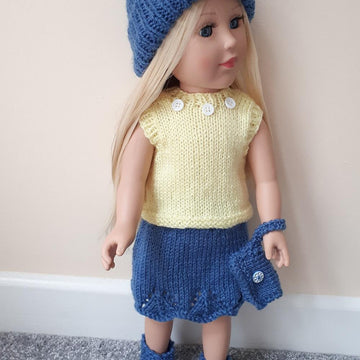 Denim Shoes for Doll