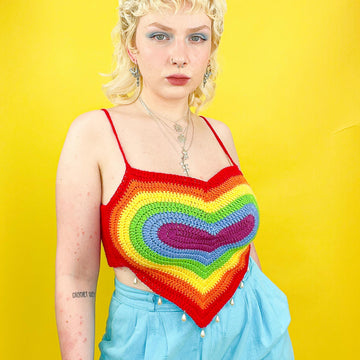 Crochet Pride Heart Top
