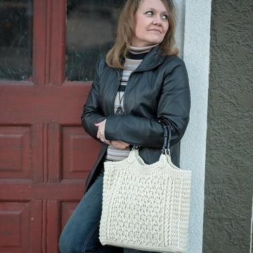 Cabled Zig Zag Bag