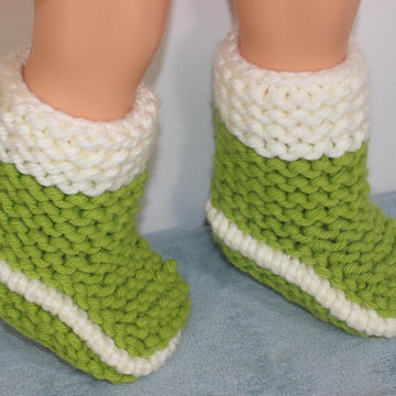 Childrens 2 Colour Super Chunky Slipper Boots