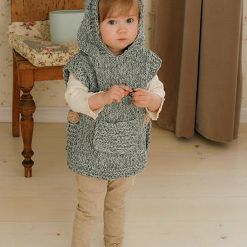 Hooded poncho Phoebe