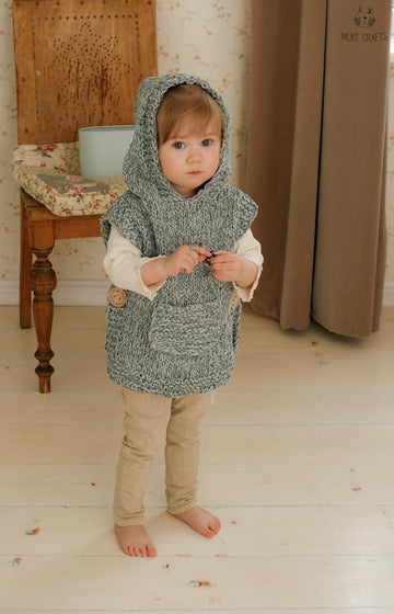 Hooded poncho Phoebe