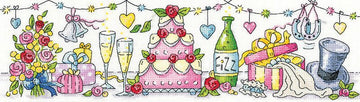 Heritage Wedding Day Cross Stitch Kit - 37.5cm x 10cm