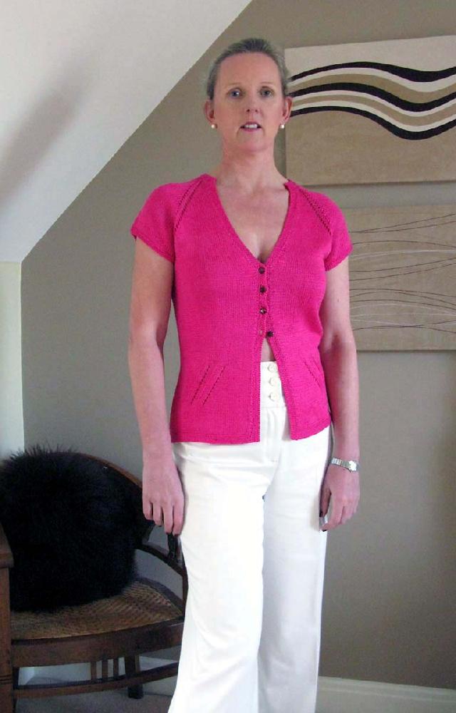 Top down cardigan