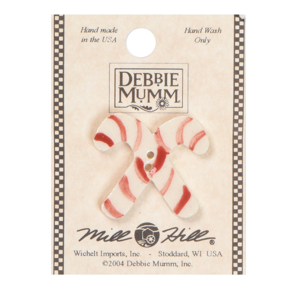 Mill Hill Button 43164 - Crossed-A-Candy Canes
