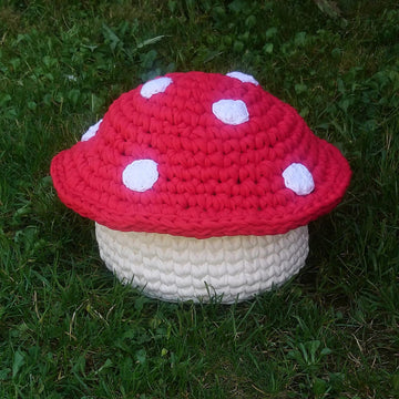 Toadstool Basket Fairy House
