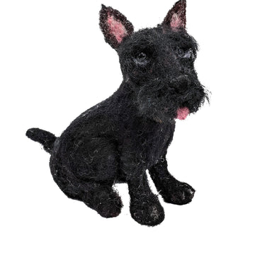 The Crafty Kit Company Dinky Dogs Scottie Dog Needle Felting Kit - 190 x 290 x 94mm