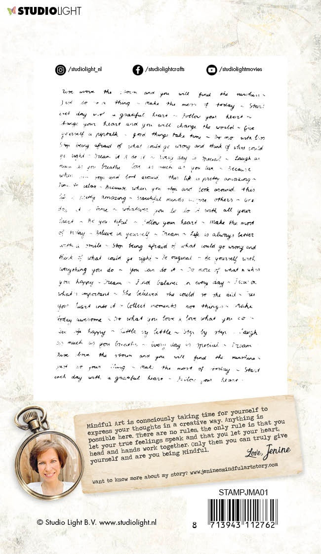 Studio Light Jenine's Mindful Art Clear Stamps - NR. 01