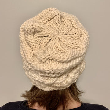 Cabled Slouchy Hat