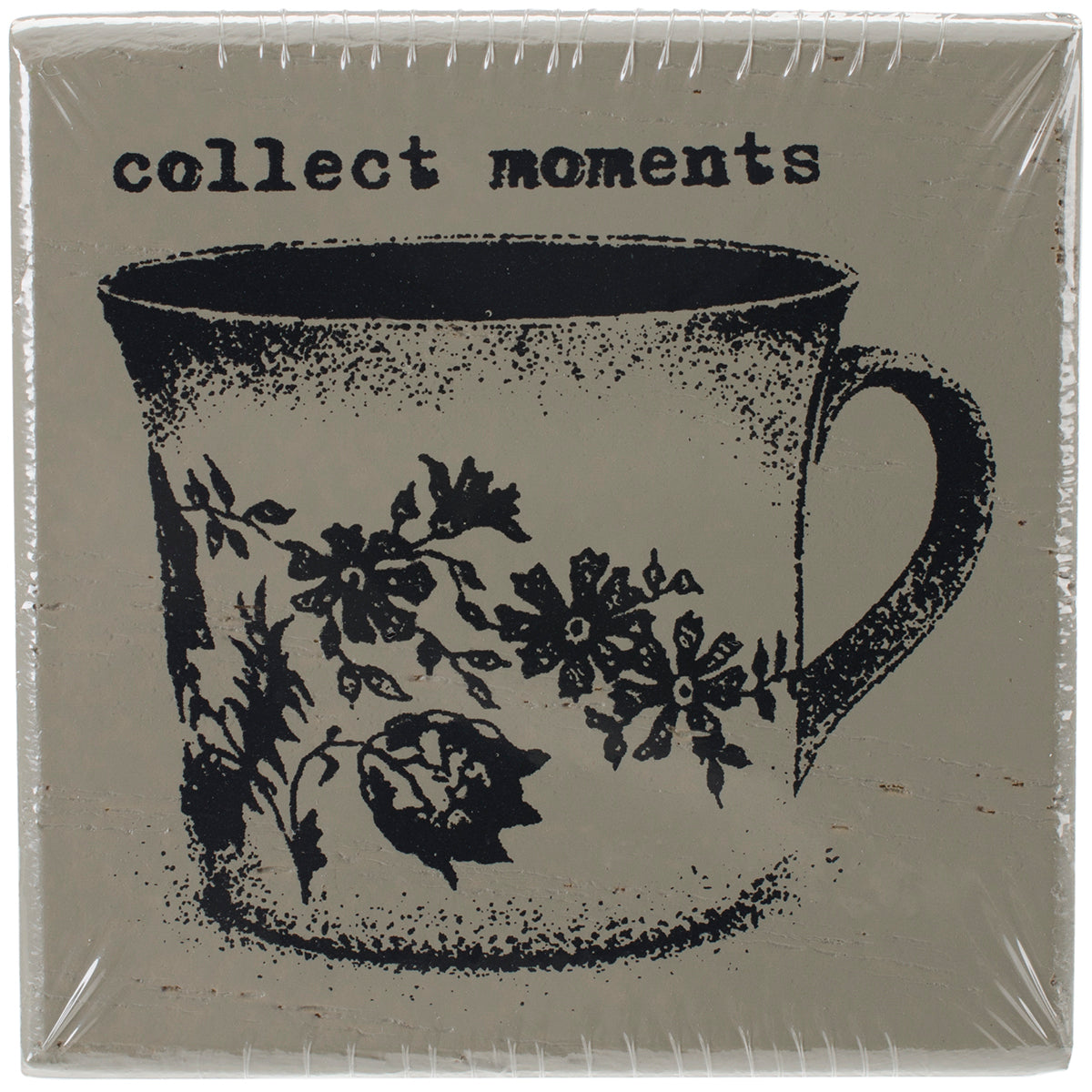 Prima Marketing Finnabair Wood Mounted Stamps 2"X2" - Collect Moments