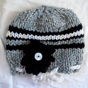 884, Gray Striped Hat