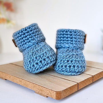 Button Baby Booties