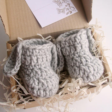 Bunny Baby Hat and Booties