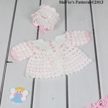 Rose Blossom Matinee Baby Crochet Pattern #111