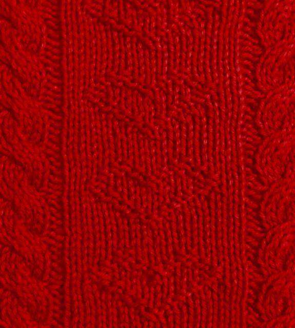 Hearts Aligned Knit Square