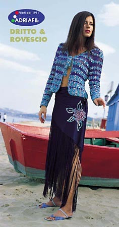 Venus Jacket in Adriafil Gem and Uno a Ritorto 16/3=12 - Downloadable PDF
