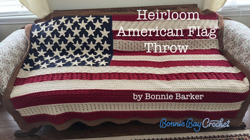 Heirloom American Flag Throw