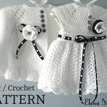 Knitting Baby Jacket Crochet Baby Dress Pattern