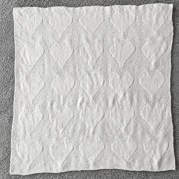 Large Hearts baby blanket