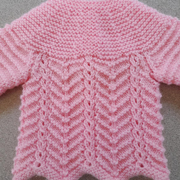Zigzag baby cardigan