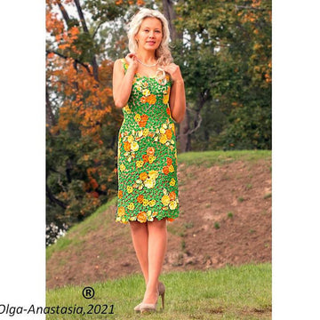 Dress with roses
