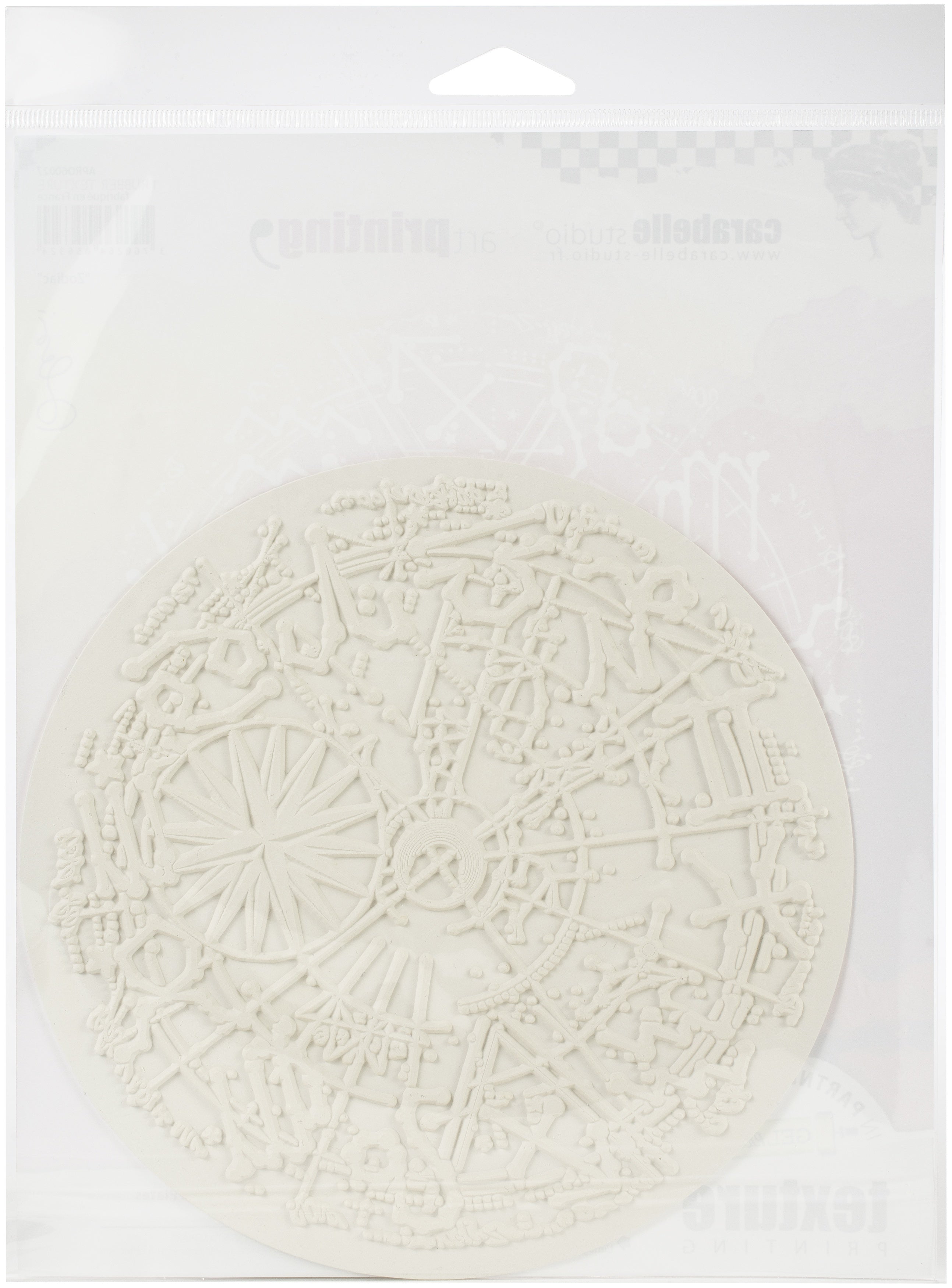 Carabelle Studio Art Printing Round Rubber Texture Plate - Zodiac