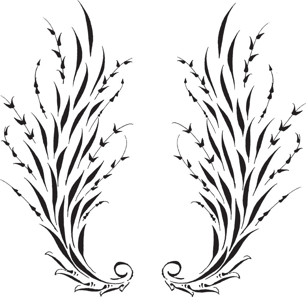 Spellbinders PA Scribe Cling Stamps - Flourish Frond