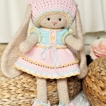 Doll Clothes, crochet Pattern - Outfit Violet for toy