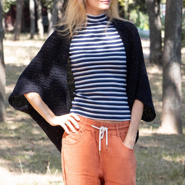 Knitting Pattern Seed Stitch Cocoon Cardigan