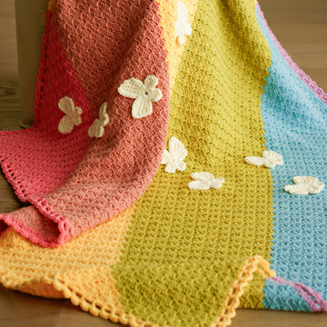 Crochet Rainbow Baby Blanket
