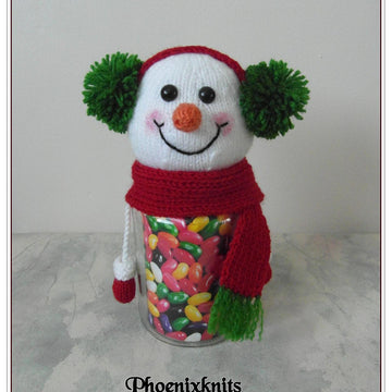 Snowman jar or light