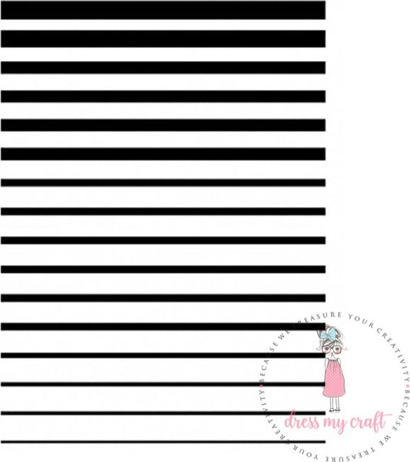 Dress My Craft Stencil A4 - Descending Stripes