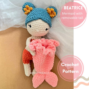 Beatrice Mermaid with removable tail