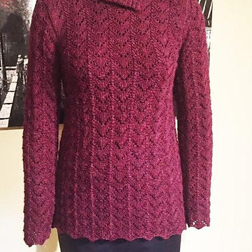 Arched Lace Pullover
