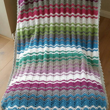 Häkel-Plaid "Hula-Waves"
