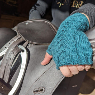 Symmetrical Stag Fingerless Gloves