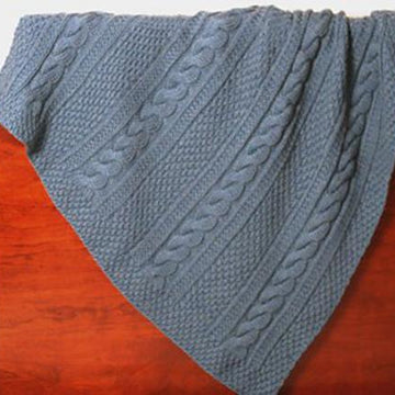 Cabled Baby Afghan