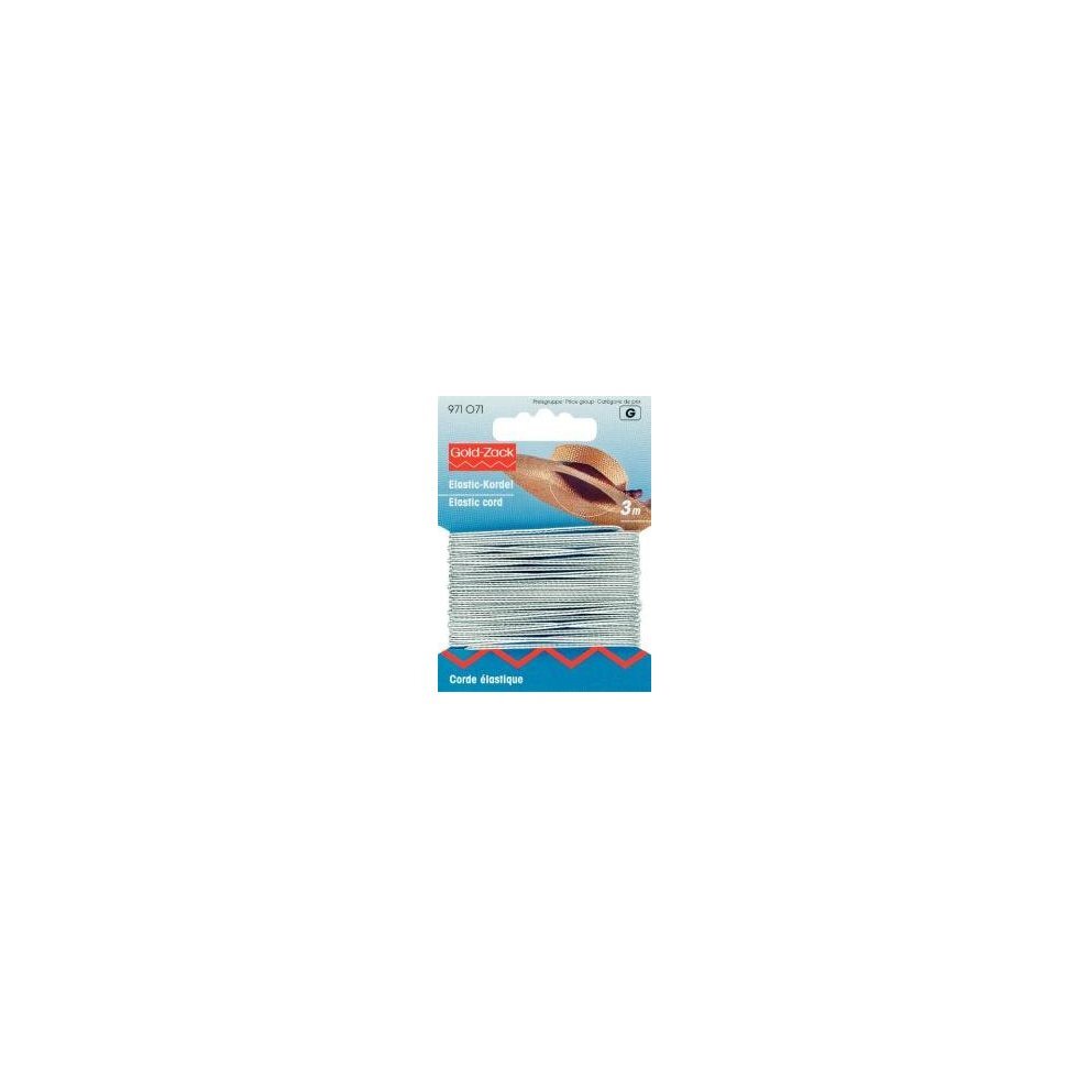 Prym 1.5mm Over-Braided Elastic Cord - Silver