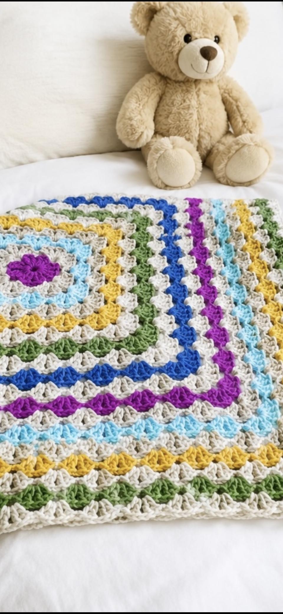Shell Stitch Crochet Blanket