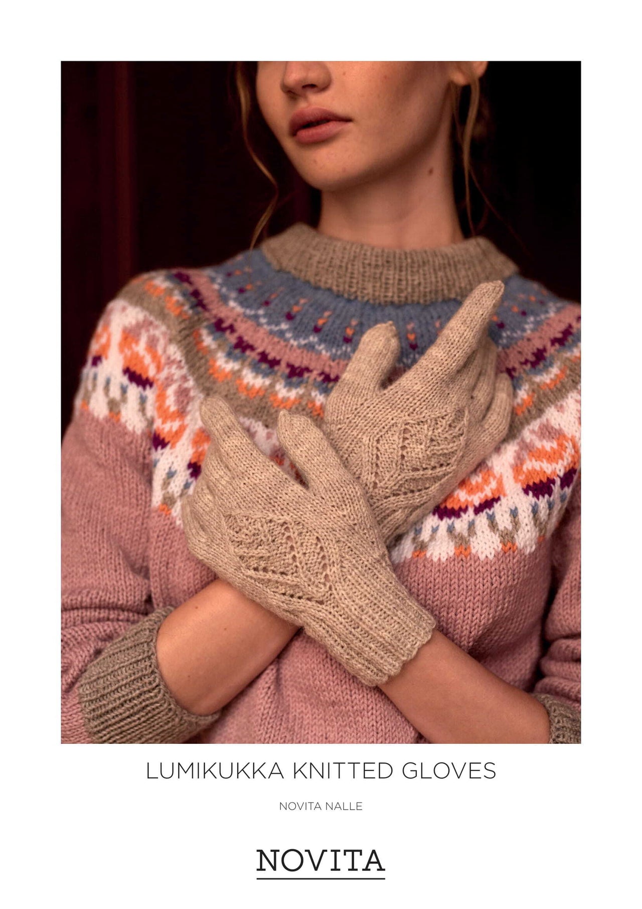 Lumikukka Knitted Gloves in Novita - 0070010 - Downloadable PDF