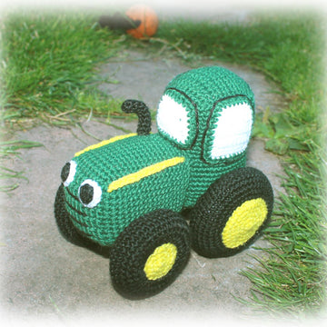 Green Tractor Crochet Pattern