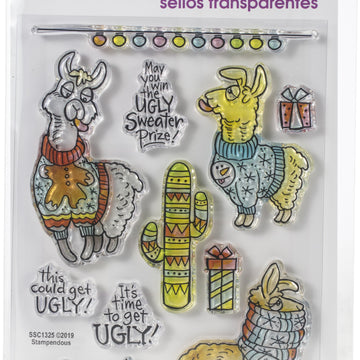 Stampendous Perfectly Clear Stamps - Llama Sweaters