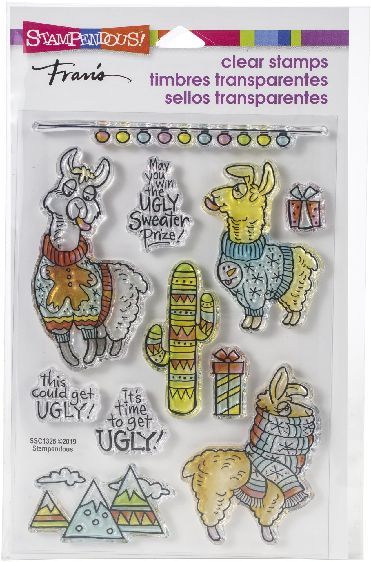 Stampendous Perfectly Clear Stamps - Llama Sweaters