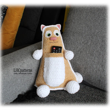 Cat Remote Control Holder / Door Stopper Crochet Pattern