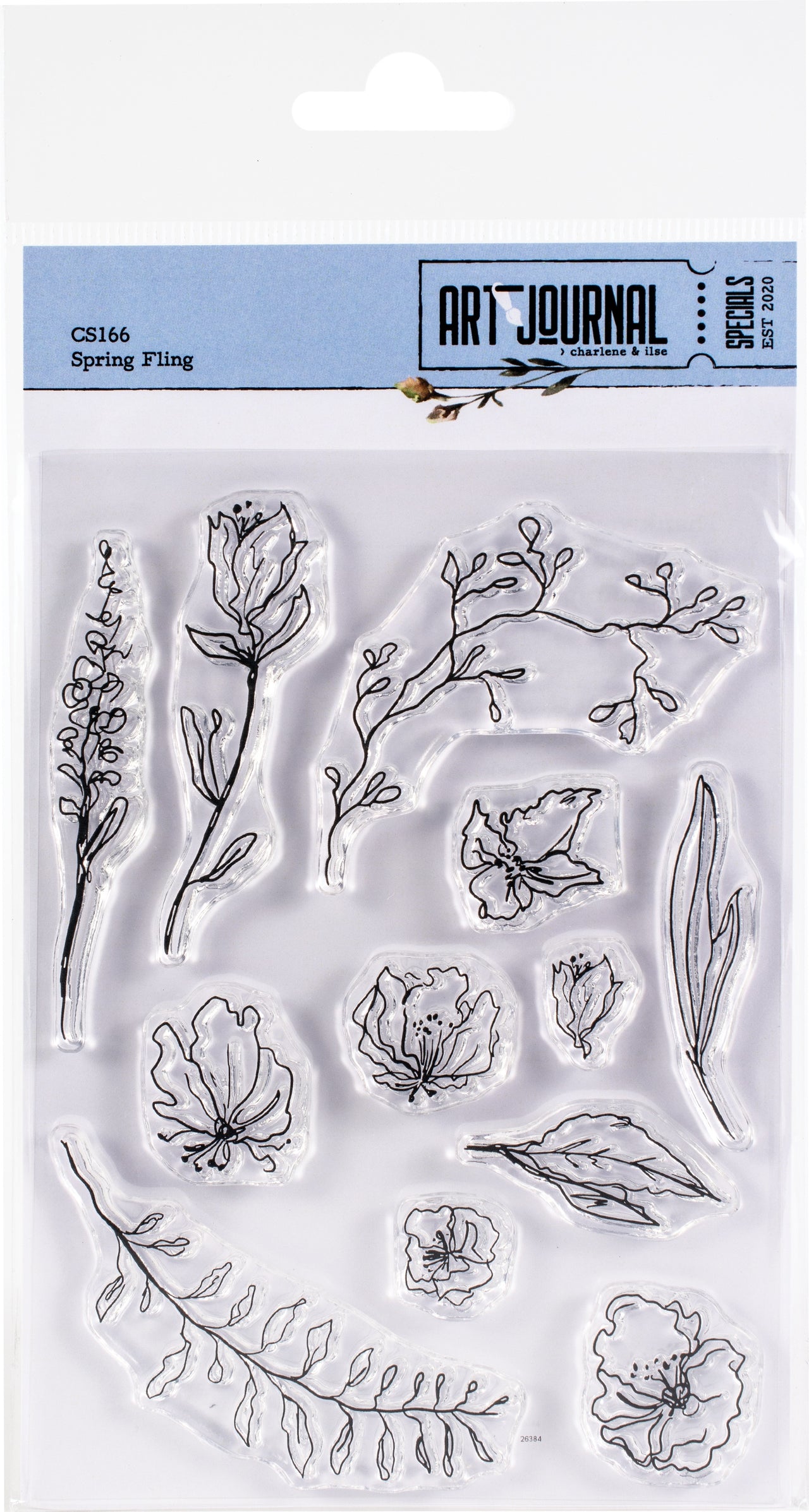 Elizabeth Craft Designs Elizabeth Crafts Clear Stamps - Spring Fling-Art Journal