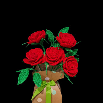 Crochet Red(valentines)Roses