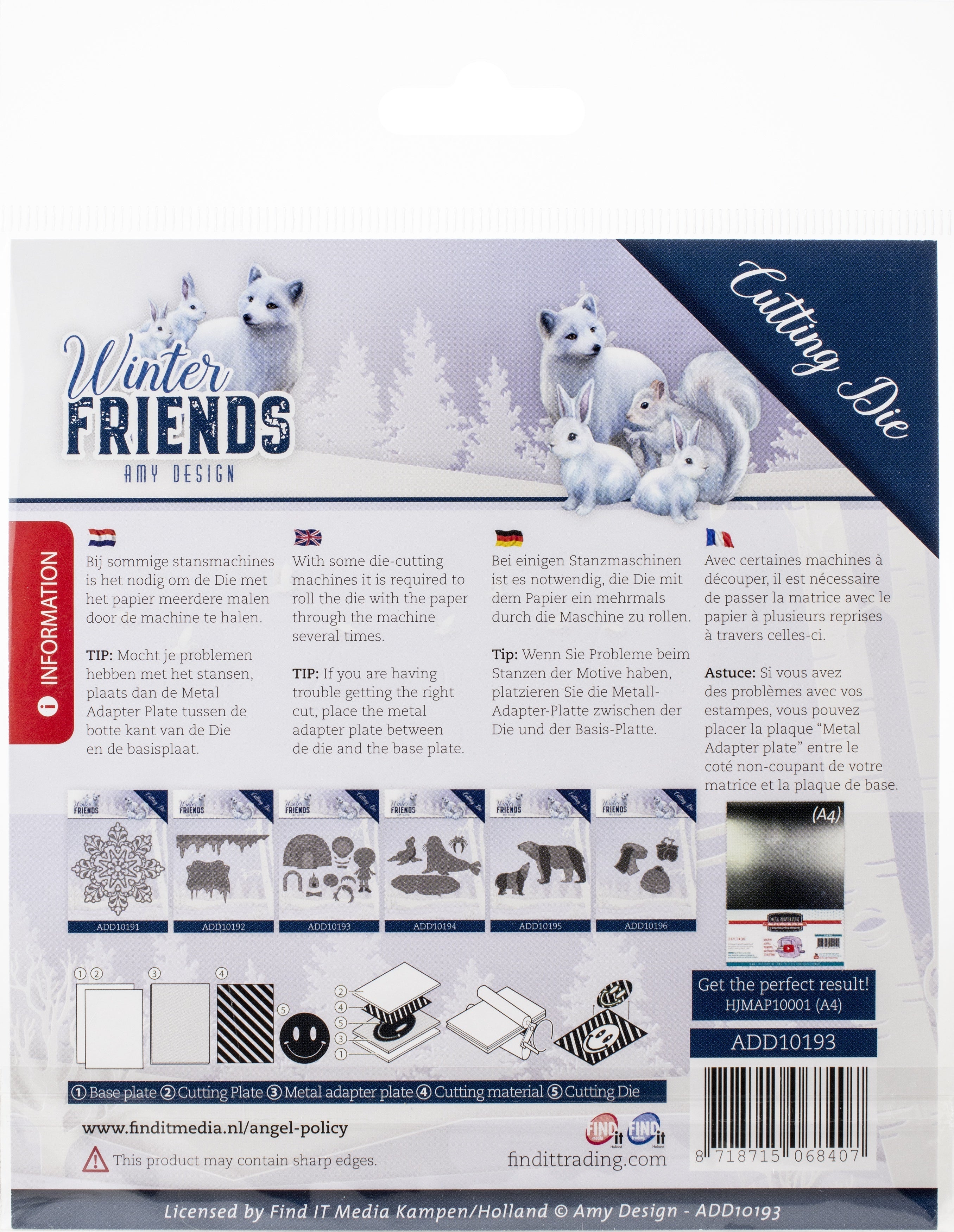 Find It Trading Amy Design Die - Eskimo, Winter Friends