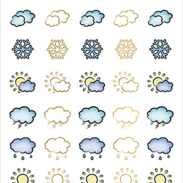 Paper House Life Organized Functional Stickers 2/Sht - Weather Icon
