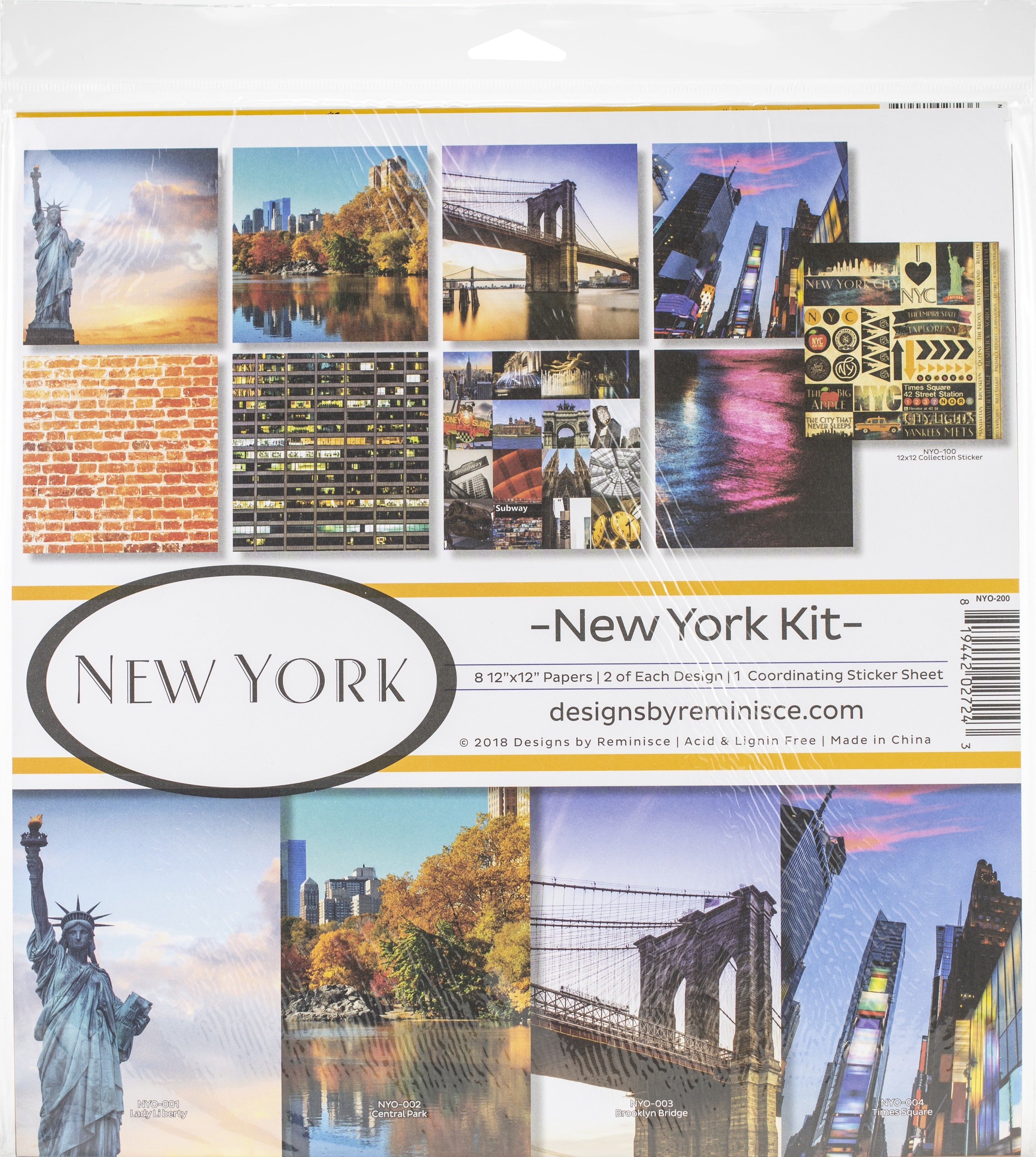 Reminisce Collection Kit 12"X12" - New York