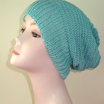 Simple Stripey Spring Slouch Hat